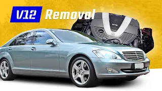 Removing a leaking Mercedes V12! Part 1 (S600 W221)