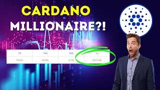 How Many Cardano To Be A MILLIONAIRE?! - 💸 SHOCKING ADA Analysis 🤯