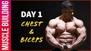 Muscle Building Workout Series - Day 1 | Chest and Biceps | Yatinder Singh