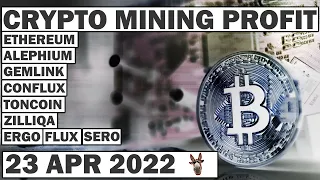 Crypto Mining Profit | What to Mine 23 APR 2022 | RTX 3060, RTX 3060 TI, RTX 3070,  RTX 3080 & More