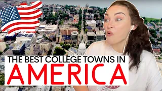 New Zealand Girl Reacts to Top 10 Cool College Towns in the United States of America!!