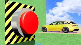 DO NOT Hit the RED BUTTON of DANGER | BeamNG.drive | CrashiNG Drive