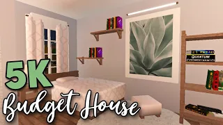 Bloxburg: 5k Budget House [NO GAMEPASS] Aesthetic Cheap Budget Tiny Home Speedbuild + Tour || ROBLOX