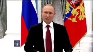 Владимир Путин поздравил женщин с 8 Марта Vladimir Putin congratulates women on March 8