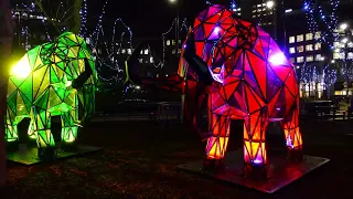 Canary Wharf, London, UK, Winter Lights Festival, 18th Jan 2023