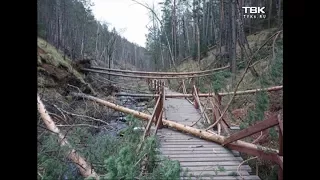 Последствия ночного урагана в Красноярске