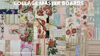 OLD MAGAZINE TO COLLAGE MASTER BOARDS ~ USING OUR SCRAPS