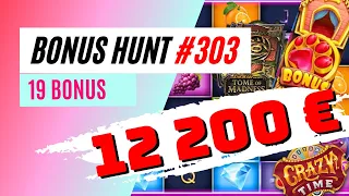 BONUS HUNT #303 : 12 200€ et 19 bonus (BEx110)