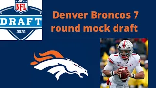 Denver Broncos 7 round NFL mock draft