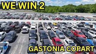 IVAN WINS 2 WRECKED CARS FROM GASTONIA COPART