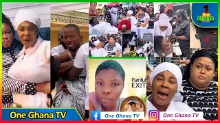 Nana Yaa Appiah & husby weep, cυrse k!ller of her daughter, Kumawood stars st0rm daughter's funerαl