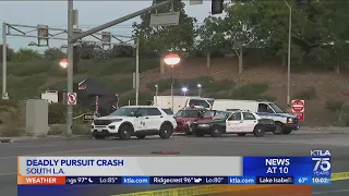 1 dead in pursuit crash in South L.A.