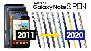 Evolution of Samsung Galaxy Note S Pen 2011-2020