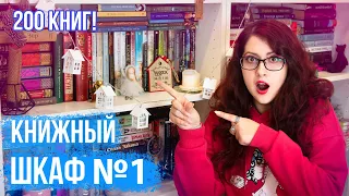 КНИЖНЫЕ ПОЛКИ! ШКАФ №1! ПОКАЗЫВАЮ ВСЕ! 200 КНИГ!  BOOKSHELF TOUR!