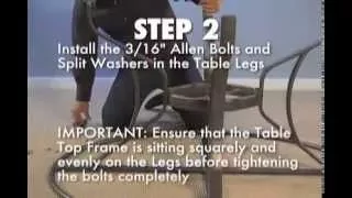 Tropitone® How To - Assemble a KD Table