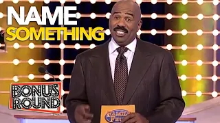 NAME SOMETHING... ICONIC ANSWERS On Family Feud With Steve Harvey!