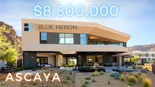 Touring a $8.5M Luxury Custom Blue Heron Home for Sale in Ascaya with Strip Views and Pool, 6,305ft