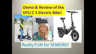 Testing an ELECTRIC BIKE  DYU C 3  Lots of Healthy FUN