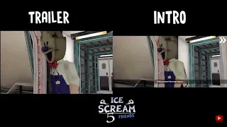 Ice scream 5  trailer vs intro | Rashadplayz (comparison)