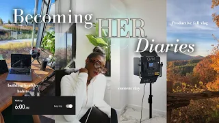 BECOMING HER diaries: realistic work day in my life, shooting content, editing, Learning Discipline