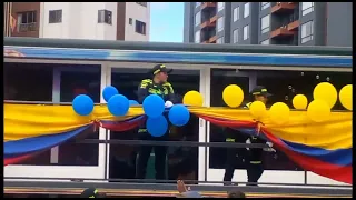 desfile militar en Colombia, 20 de julio 2022, día de la independencia.