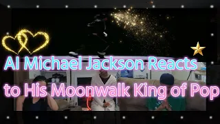 FR: Reacts: AI Michael Jackson Reacts to His Moonwalk King of Pop Watches His Past (REACTION)