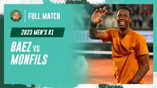 Monfils vs Baez 2023 Men's round 1 Full Match | Roland-Garros