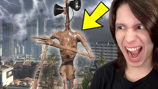 Jogando GTA 5 Como o SIREN HEAD GIGANTE!!