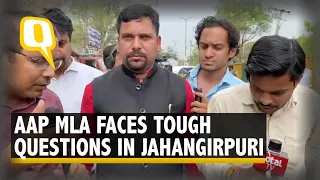 AAP MLA Reaches Jahangirpuri Days After Violence, Questioned About Party's Absence | The Quint