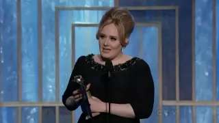 Adele wins Best Original Song Motion Picture - Golden Globes 2013