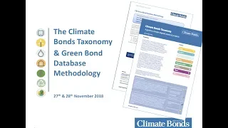 The Climate Bonds Taxonomy & Green Bond Database Methodology Webinar