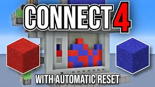 Minecraft Connect 4 with Auto Reset (Sand Sorting) [Java Tutorial]