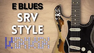 Stevie Ray Vaughan Style Blues Backing Track in E