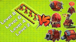 Dangerous Inferno Trap Vs All Max Siege Machines - Clash of clans 2022