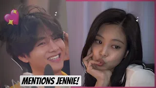 BTS Taehyung MENTIONS Jennie IN RADIO APPERANCE!