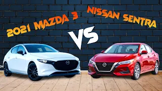 2021 Mazda Mazda 3 Vs 2021 Nissan Sentra