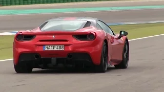 Ferrari 488GTB w/ Capristo Exhaust on the track | A BIG IMPROVEMENT!