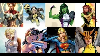 Marvel and DC Women - Salute