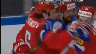 Чемпионат мира по хоккею 2017. Россия-Чехия счет 2:0 "ГОЛ"