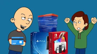 Classic Caillou Steals His Dad's Credit Card/Grounded