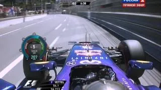 F1 Monaco Q2 onboard Vettel