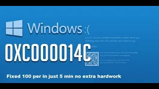 How to fix windows error 0xc000014c | fix windows startup 0xc000014c | recovery error code 0xc00014c