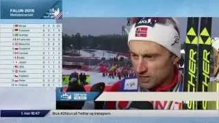 Falun 2015: Interview with Petter Northug after 50 km classic