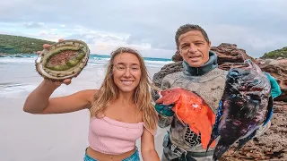 Spearfishing, Abalone Catch & Cook | This is the best way of cooking Abalone | WA | S1E13