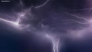 Heavy Thunderstorm Sounds | Relaxing Rain, Thunder & Lightning Ambience for Sleep | HD Nature Video