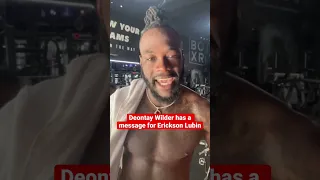 Deontay Wilder sends message to Erickson Lubin for his fight vs Luis Arias #boxing #proboxtv