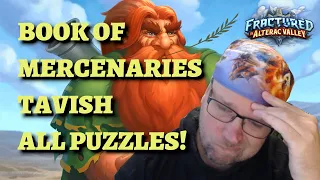 Book of Mercenaries Tavish All Puzzles Solutions! (Hearthstone)