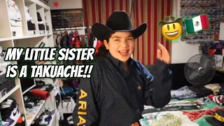 TURNING MY LITTLE SISTER INTO A TAKUACHE🇲🇽🤠