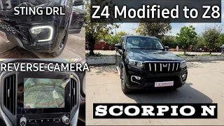 Scorpio N Z4 modified to Z8 🔥🔥🔥 | Costing | Mahindra Genuine parts @pratikescapades7345