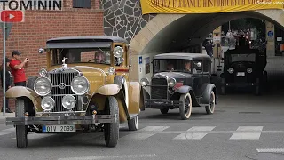 Vintage classic cars show | soutěž elegance historických vozidel - Roztoky 2021 | Příjezd/odjezd